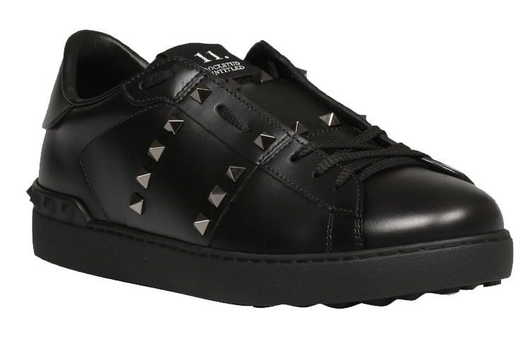 Valentino Rockstud 'Black Low-Top Sneaker' 圖 3