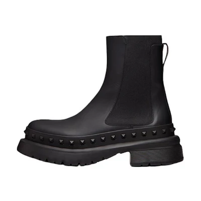 Valentino Rockstud M-Way Ankle Boot 'Black'
