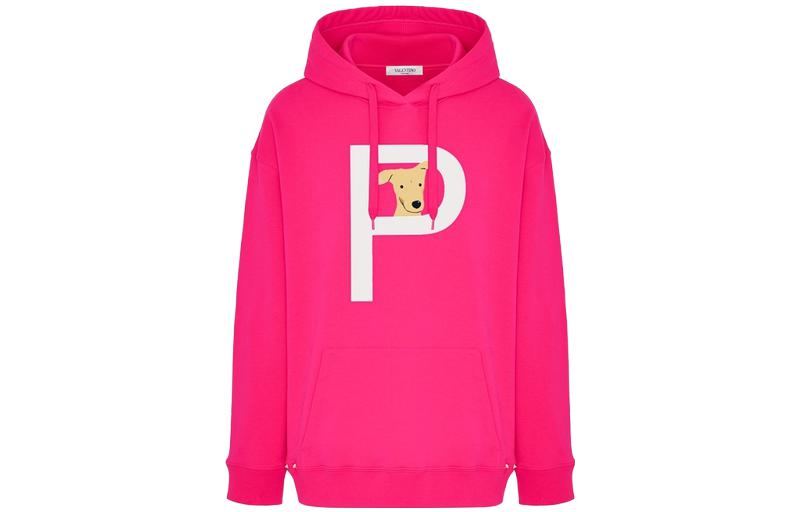 Valentino Rockstud Pet Print Hoodie Unisex ZVPMFC5588N279