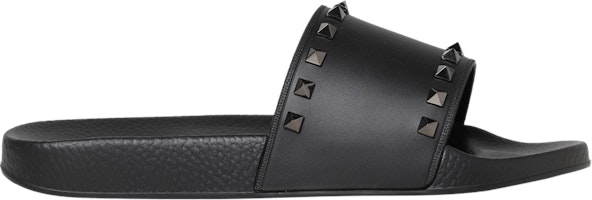 Valentino Rockstud Rubber Slider Sandal 'Black' 2Y2S0873-JGC-0NO Valentino Rockstud Rubber Slider Sandal 'Black' 2Y2S0873-JGC-0NO