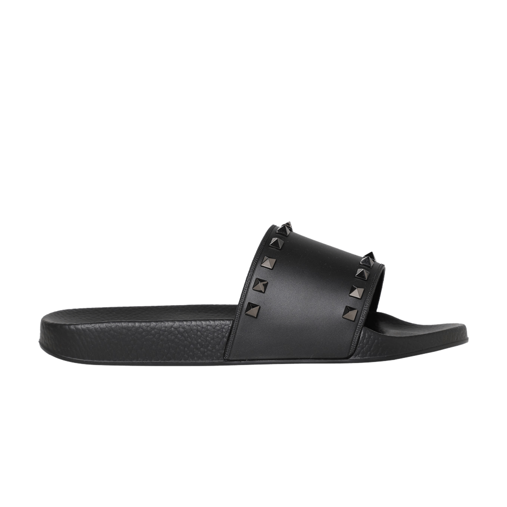 Valentino Rockstud Rubber Slider Sandal 'Black' 2Y2S0873-JGC-0NO
