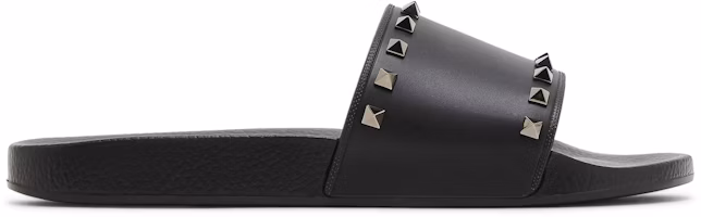 Valentino Rockstud Rubber Slider Sandal 'Black' XY2S0873JGC-0NO Valentino Rockstud Rubber Slider Sandal 'Black' XY2S0873JGC-0NO
