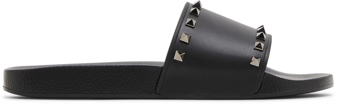 Valentino Rockstud Rubber Slider Sandal 'Black' XY2S0873JGC-0NO Buy Valentino Rockstud Rubber Slider Sandal 'Black' XY2S0873JGC-0NO