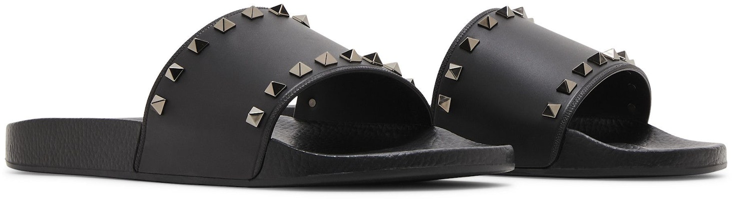 Valentino Rockstud Selipar Getah 'Hitam' XY2S0873JGC-0NO Cheap Valentino Rockstud Selipar Getah 'Hitam' XY2S0873JGC-0NO