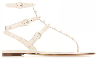 Order Sandal Datar Valentino Rockstud T-Strap 'Putih' VW0S0812YPXI16