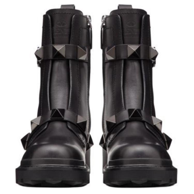 Valentino Roman Stud 40MM Combat Boot 'Black' 圖 4