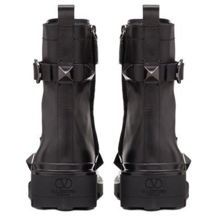Valentino Roman Stud 40MM Combat Boot 'Black' 圖 5