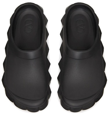 Valentino Roman Stud 'Black Fashion Slides' 2Y2S0F92QNA0NO Shop Valentino Roman Stud 'Black Fashion Slides' 2Y2S0F92QNA0NO
