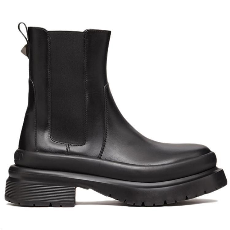 Valentino Roman Stud Chelsea Boot 'Black' 圖 2