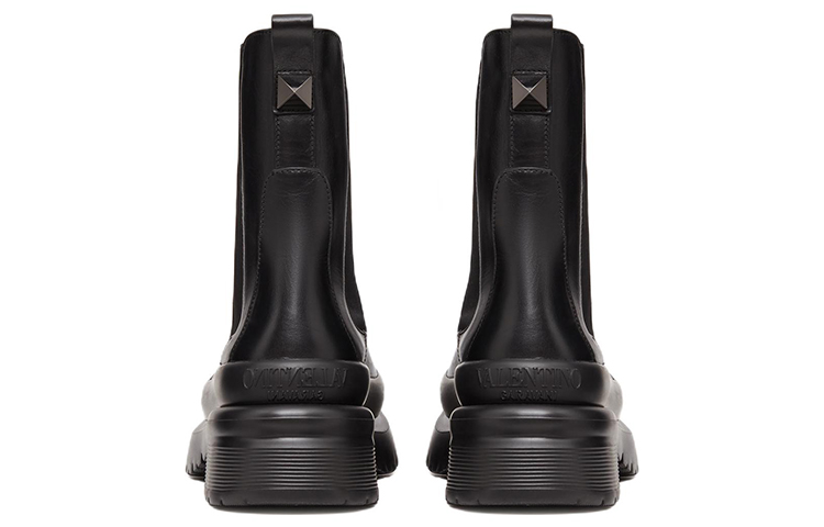 Valentino Roman Stud Chelsea Boot 'Black' 圖 5