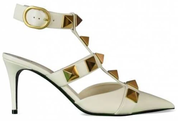 Valentino Roman Stud Pumps 'Putih' WS0CB2ZWMBLANC8 Shop Valentino Roman Stud Pumps 'Putih' WS0CB2ZWMBLANC8