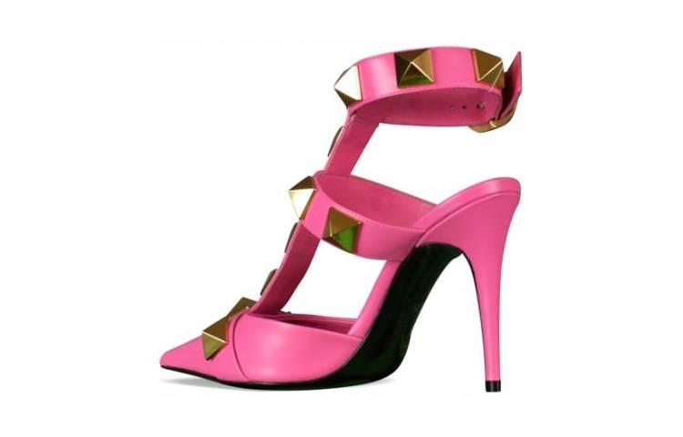 Valentino Roman Stud Pumps 'Rose'