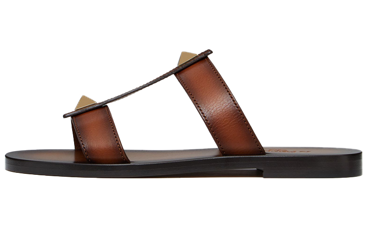 Buy Valentino Roman Stud Sandal 'Brown' VY0S0E44UBI0MU