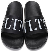 발렌티노 프린트 로고 블랙앤화이트 러버 슬라이드 VY2S0873SYE0NI Shop 발렌티노 프린트 로고 블랙앤화이트 러버 슬라이드 VY2S0873SYE0NI