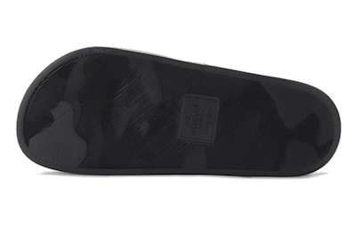Valentino Rubber Slide 'Printed Logo Black and White'