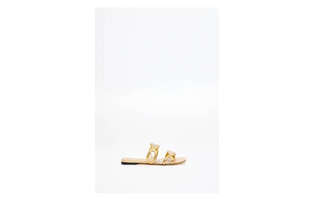 Valentino Sandals 'Gold Transparent'