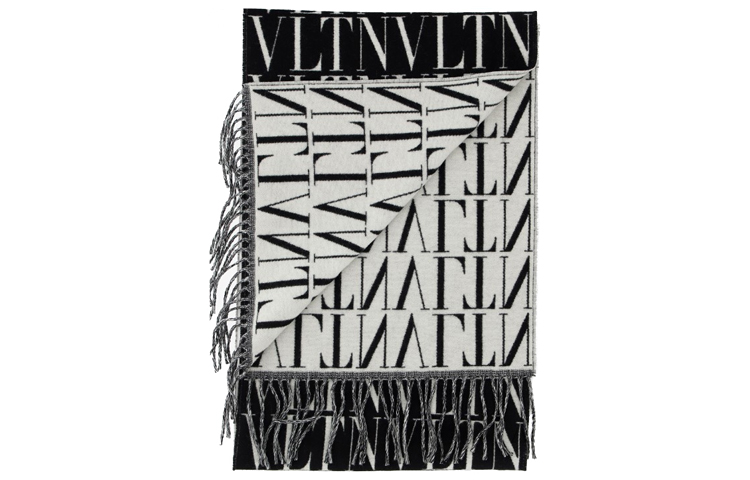 Lookbook Valentino 围巾 黑白配色 WY2ER033QQB-0NI