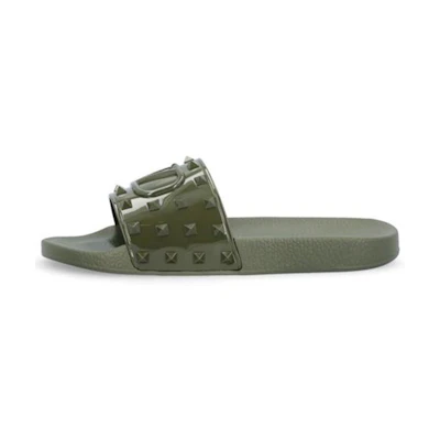 Valentino Slide 'Green Print'