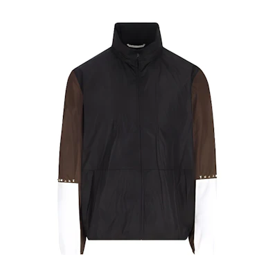 Valentino Slim Fit Zip-Up Jacket Black 3V3CIN609HRMLN