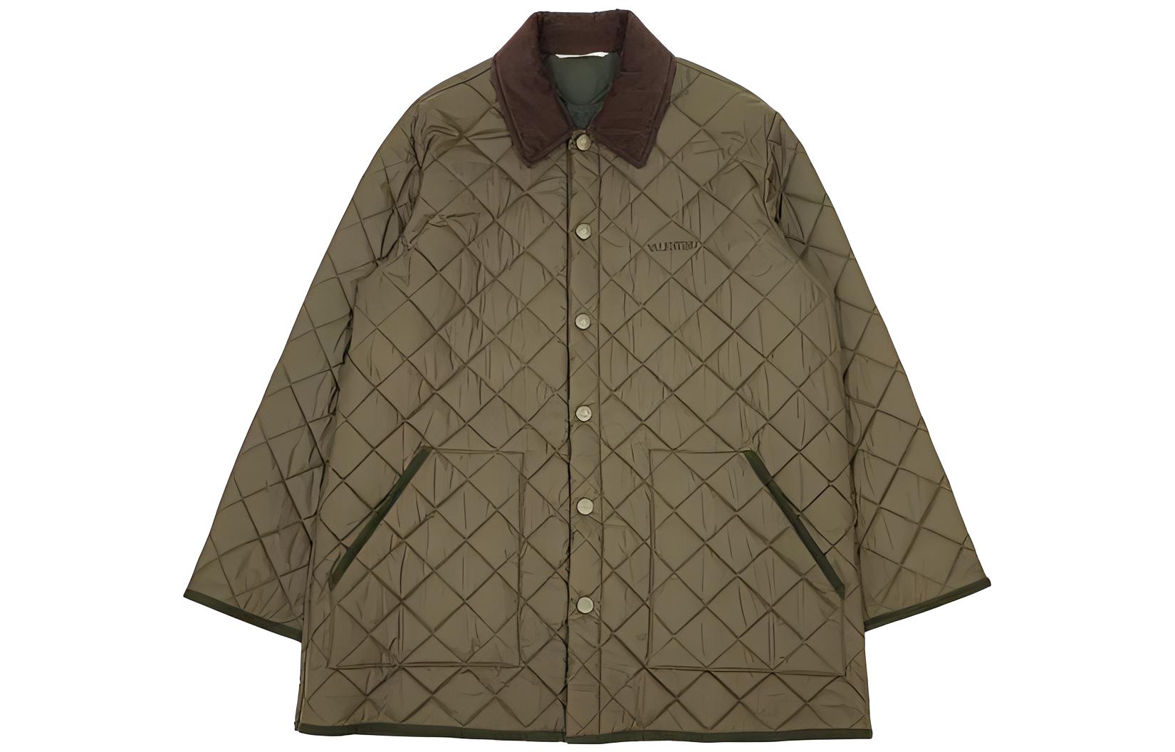 Valentino Solid Color Single-Breasted Loose Jacket Green - 1V3CLA128K9830