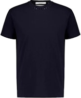 Valentino Solid Crewneck Slim Fit Short Sleeve T-Shirt Men’s Navy Blue 4V3MG08X959598 Valentino Solid Crewneck Slim Fit Short Sleeve T-Shirt Men’s Navy Blue 4V3MG08X959598