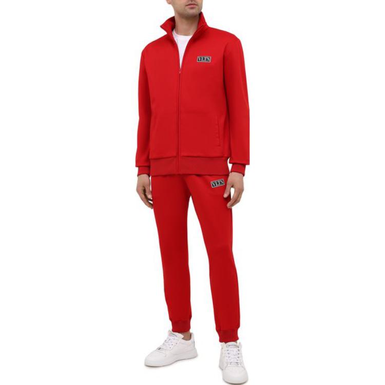 Lookbook Valentino Celana Panjang Logo Solid Merah. WV3MD03E7ML157