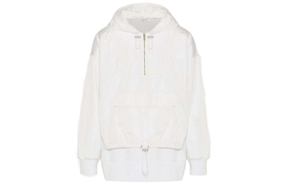 Valentino Solid Pullover Sweatshirt White WV3MF18H7GB0BO