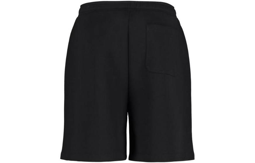 Lookbook Valentino SS21 Celana Pendek Hitam Santai Model Lurus dengan Tali Serut. VV3MD02P6LB0NO