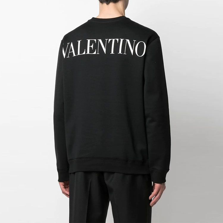 Purchase Valentino SS21 Sweatshirt Hitam Lace Pocket Pullover VV0MF14M7FD0NI