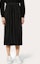 Lookbook Valentino SS21 Rok Hitam Logo Lipit Cut-Out Midi. VB3MD02T668N01