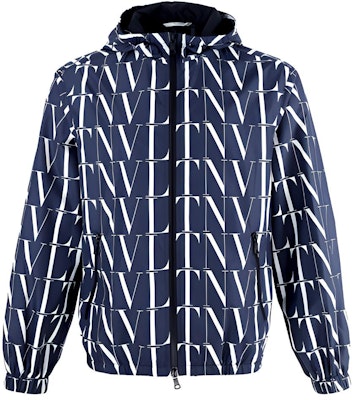 Valentino SS21 藍色Logo印花尼龍連帽外套 VV3CI3686G0022 Buy Valentino SS21 藍色Logo印花尼龍連帽外套 VV3CI3686G0022