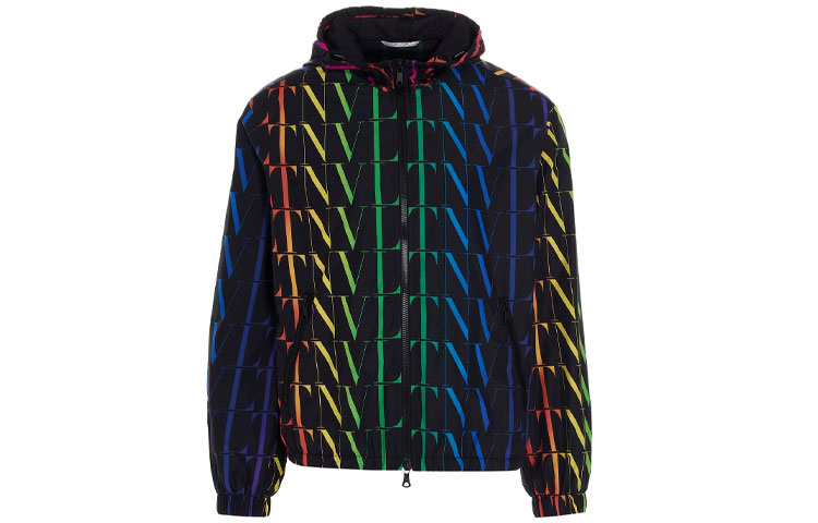 Valentino SS21 Gradient Pattern Jacket Black Menswear VV3CI3686G020K