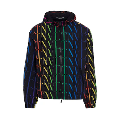 Valentino SS21 Gradient Pattern Jacket Black Menswear VV3CI3686G020K