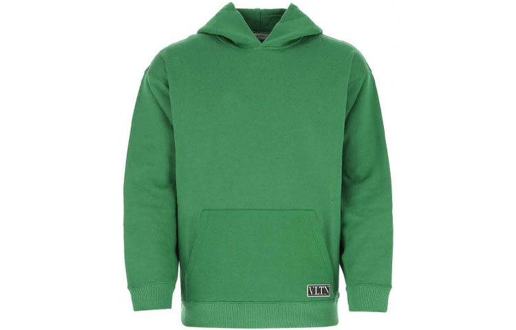 Valentino SS21 Green Pullover Hoodie for Men VV0MF18F7EY635