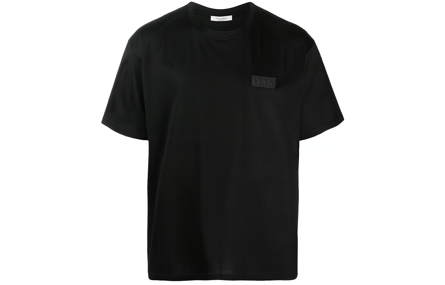 Valentino SS21 Logo Crewneck Short Sleeve T-Shirt Black VV3MG01F72JN01