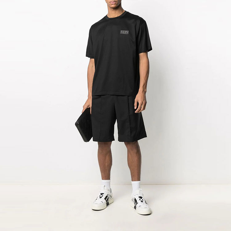 Valentino SS21 Logo Crewneck Short Sleeve T-Shirt Black VV3MG01F72JN01 圖 3