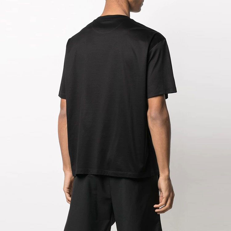 Valentino SS21 Logo Crewneck Short Sleeve T-Shirt Black VV3MG01F72JN01 圖 4