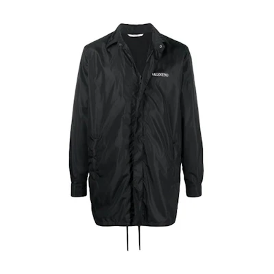 Valentino SS21 Logo Long Sleeve Jacket Men’s Black VV3CJF355AT0NI
