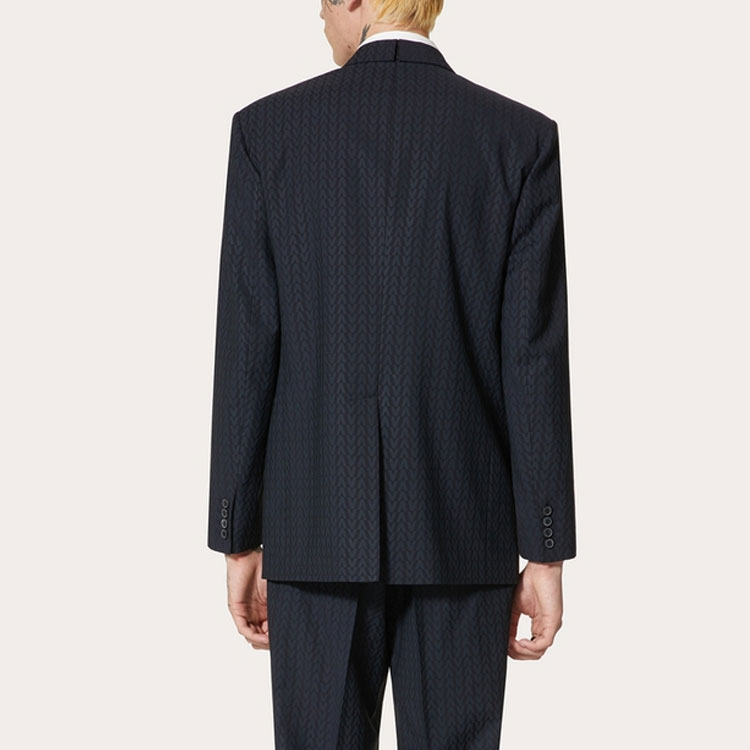 Purchase Valentino SS21 蓝色马海毛长袖纽扣西装外套 WV3CEC057H6T36