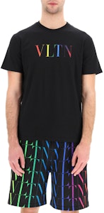 Valentino Kaos Pria Hitam SS21 Multicolor Letter Cotton VV3MG10V72U20T Shop Valentino Kaos Pria Hitam SS21 Multicolor Letter Cotton VV3MG10V72U20T