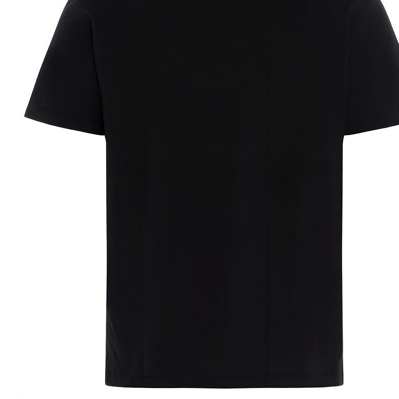 Cheap Valentino Kaos Pria Hitam SS21 Multicolor Letter Cotton VV3MG10V72U20T