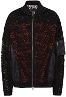 Valentino SS21 Nylon Lace Trim Bomber Jacket. VV0CII467ES0NO Valentino SS21 Nylon Lace Trim Bomber Jacket. VV0CII467ES0NO