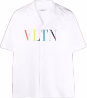 Valentino SS21 Rainbow Logo Poplin Short Sleeve Shirt White (). VV3AAA90MBK24D Valentino SS21 Rainbow Logo Poplin Short Sleeve Shirt White (). VV3AAA90MBK24D