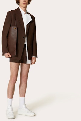 ヴァレンティノ SS21 ブラウン シングルブレスト ブレザージャケット VV0CEC756DPE05 Lookbook ヴァレンティノ SS21 ブラウン シングルブレスト ブレザージャケット VV0CEC756DPE05