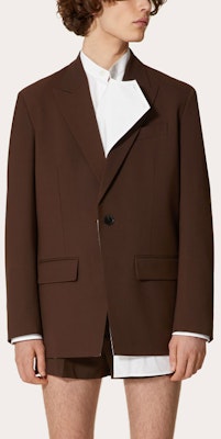 ヴァレンティノ SS21 ブラウン シングルブレスト ブレザージャケット VV0CEC756DPE05 Shop ヴァレンティノ SS21 ブラウン シングルブレスト ブレザージャケット VV0CEC756DPE05