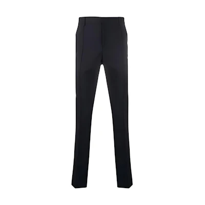 Valentino SS21 Solid Color Casual Pants Dark Blue TV3RBD855VJKL7