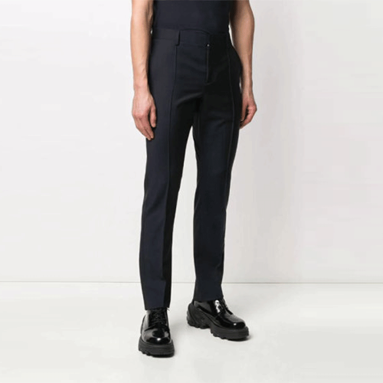 Lookbook Valentino SS21 素色休閒長褲 深藍色 TV3RBD855VJKL7