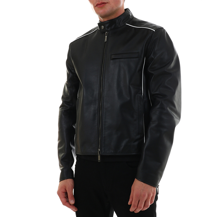 Purchase ヴァレンティノ SS21 ブラックカウハイド バイカージャケット 革ジャン SV3NA01Y5DC0N0