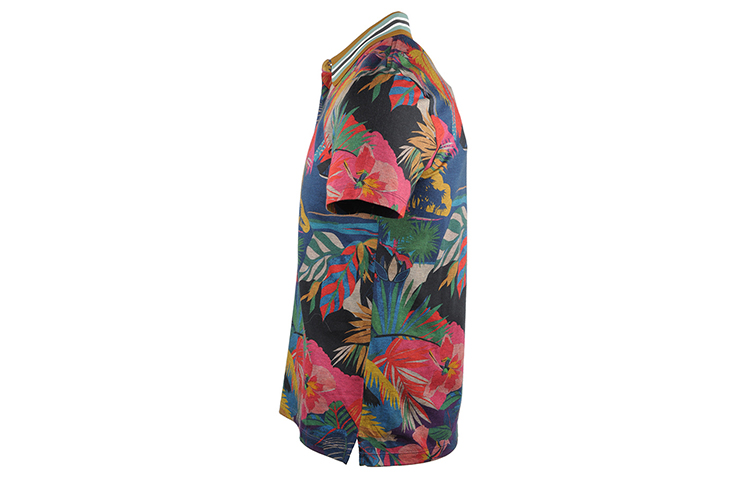 Shop 발렌티노 SS21 트로피컬 플로럴 프린트 폴로 셔츠 멀티컬러. MV3MH01B48AT62