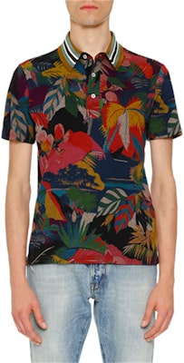 Valentino SS21 Tropical Floral Print Polo Shirt Multicolor. MV3MH01B48AT62 Purchase Valentino SS21 Tropical Floral Print Polo Shirt Multicolor. MV3MH01B48AT62